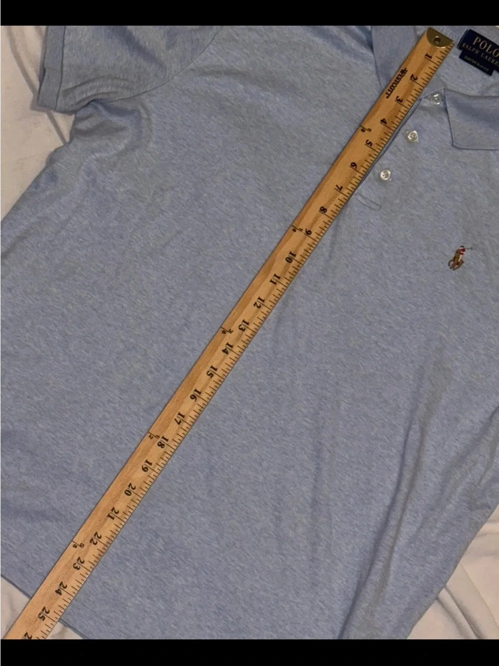 Polo Ralph Lauren Y2K Shirt Sleeve Polo Shirt Custom Slim Fit SZ.L